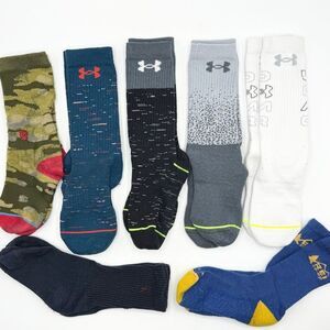 Kids Mixed Lot of Socks - Under Armour Stance Polo REI - 7 Pairs - 10C-3Y